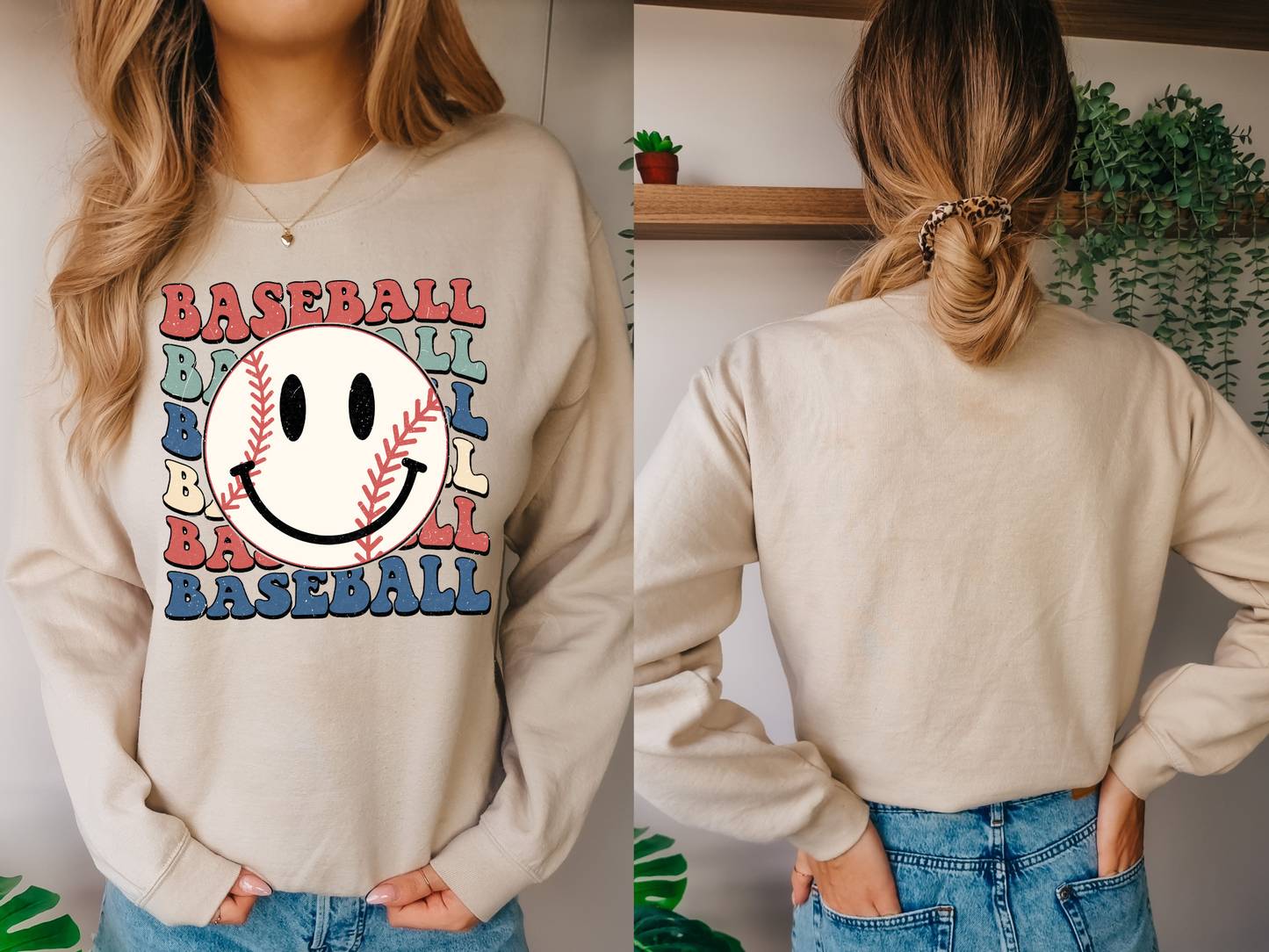 Baseball, with baseball smiley