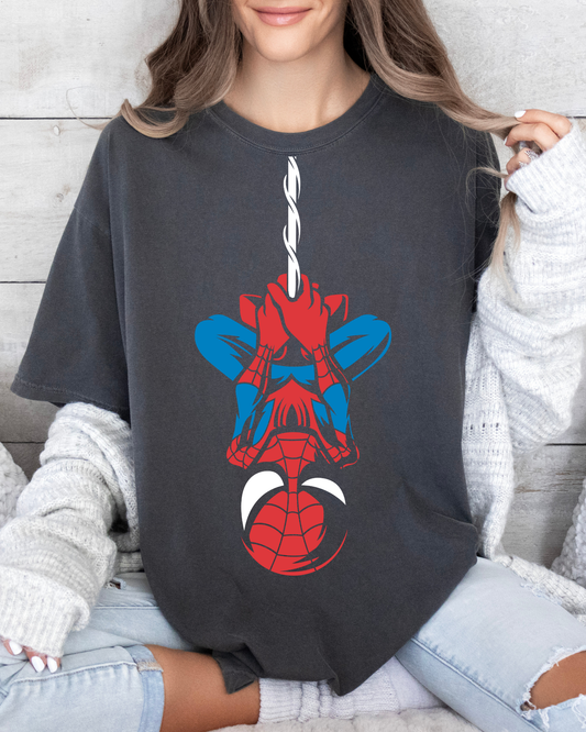 Spiderman Hanging From Web