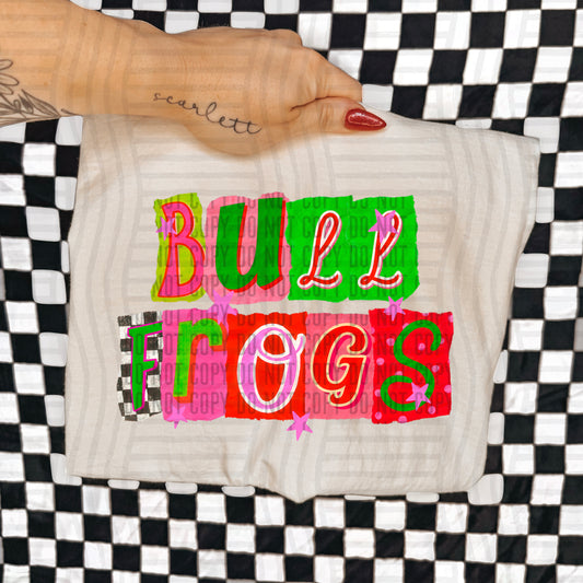 BULLFROGS RED & GREEN CHECKERS