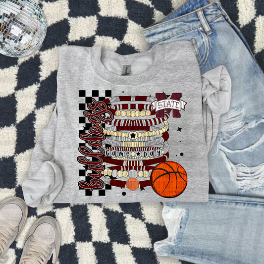 MISSISSIPPI STATE BULLDOGS BASKETBALL GAME DAY BRACELETS