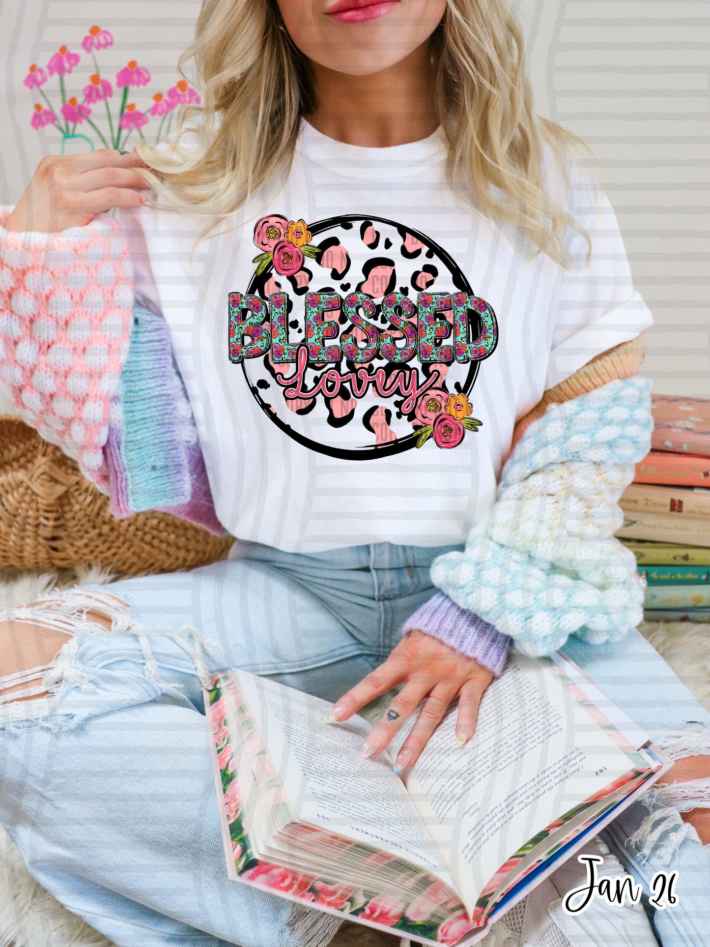 BLESSED LOVEY CHEETAH FLORAL