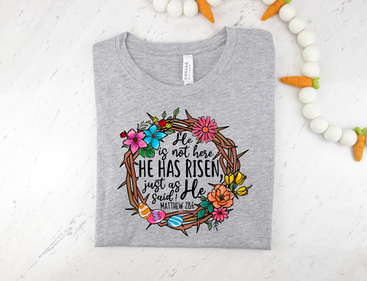 He is not here for he is risen - wreath