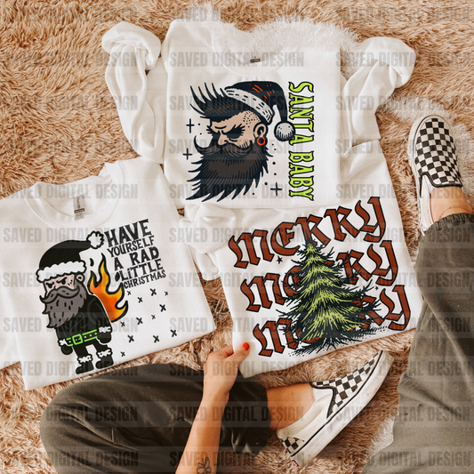 Have yourself a rad little christmas santa