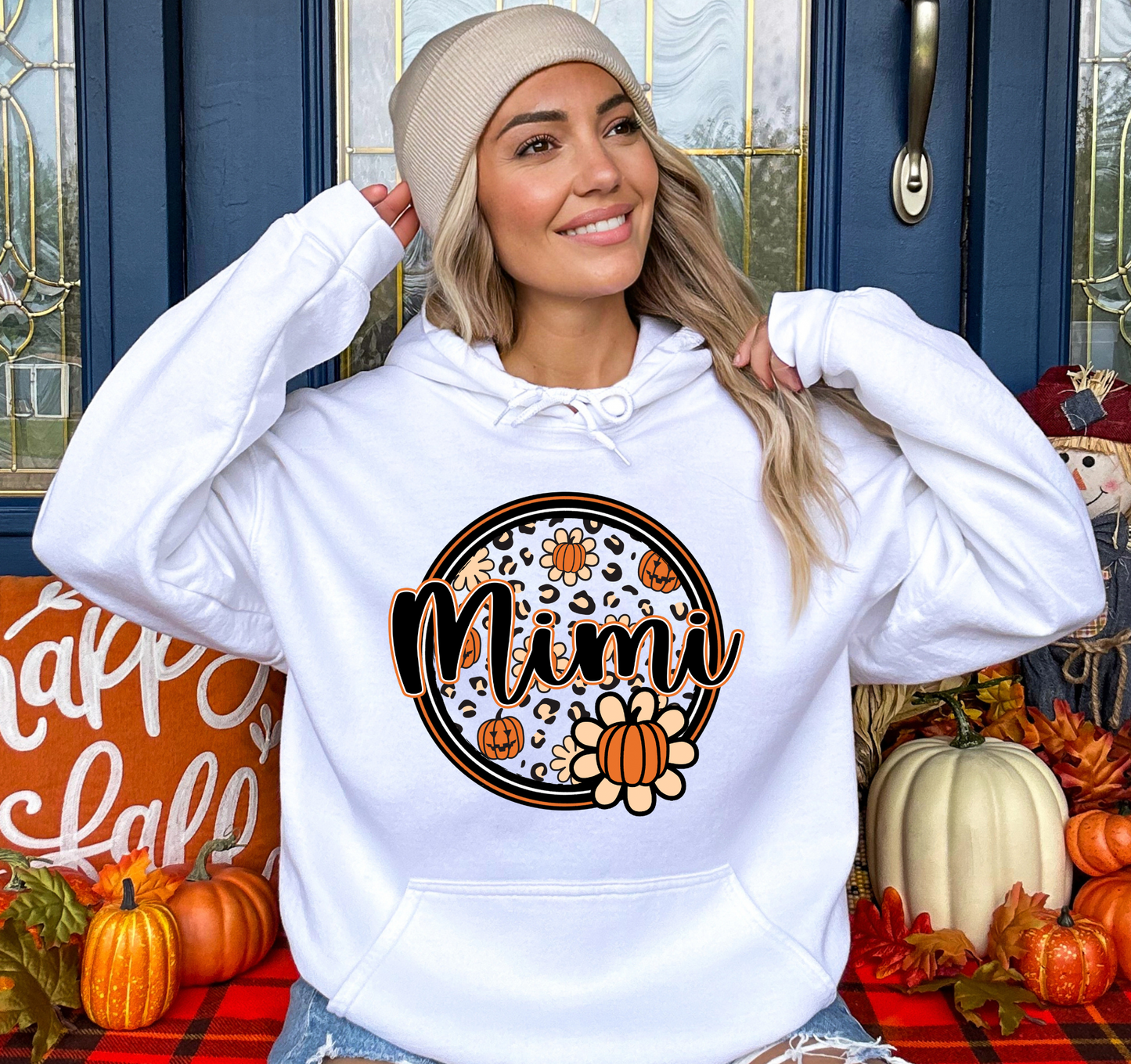 Mimi - cheetah print and pumpkins