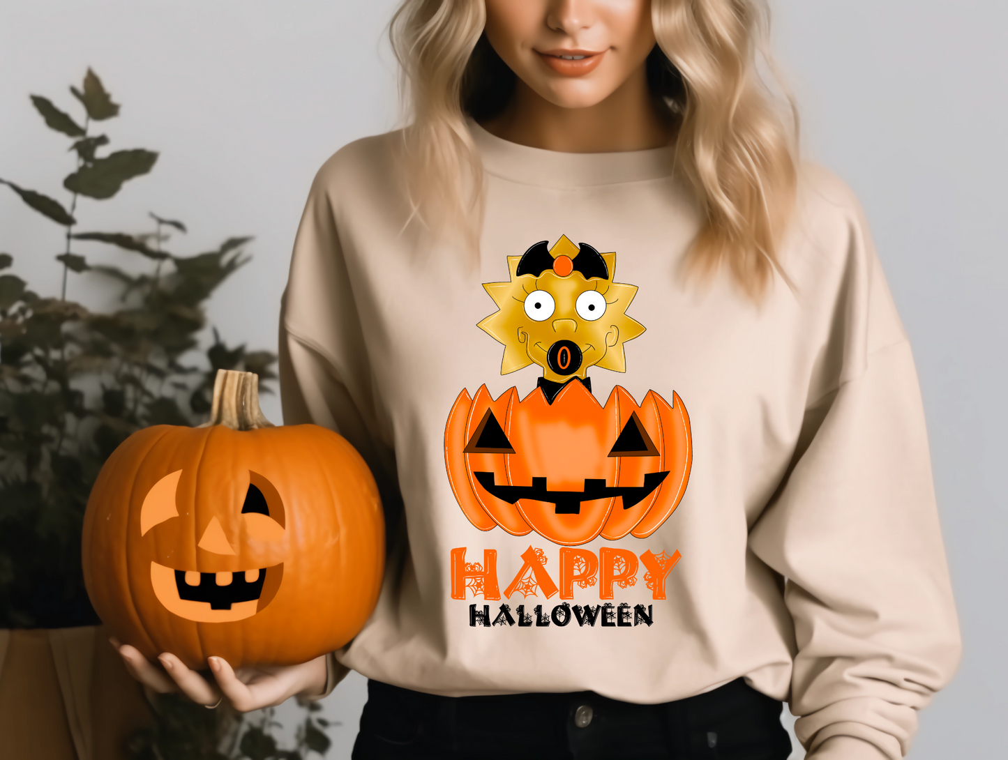 Happy Halloween, Maggie in pumpkin