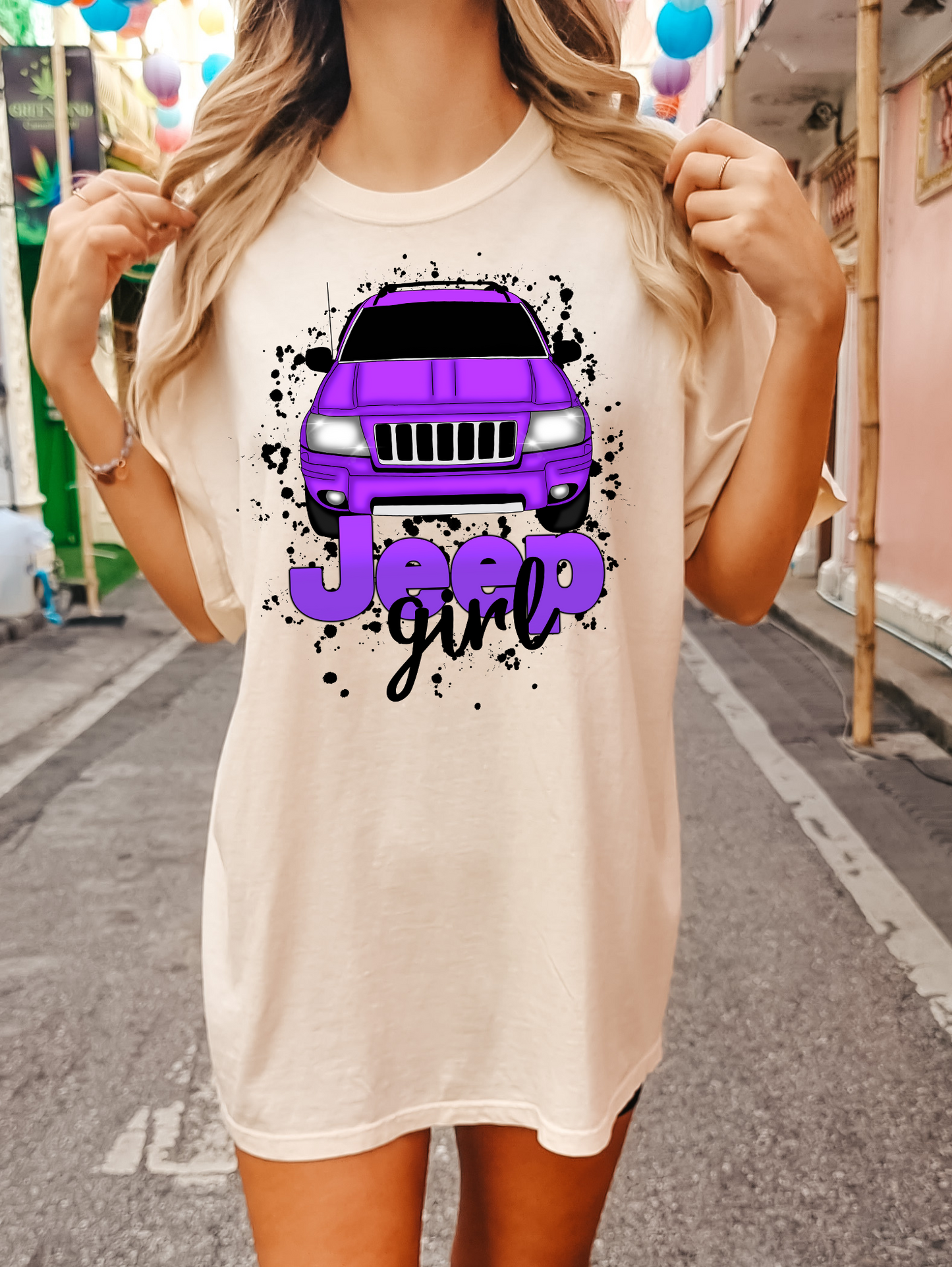 Jeep girl-purple