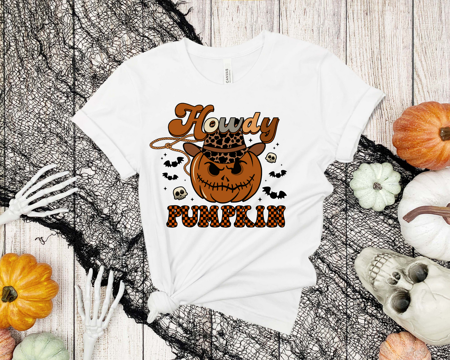 Howdy pumpkin black sparkle