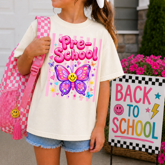 Pre School Butterfly Stripes