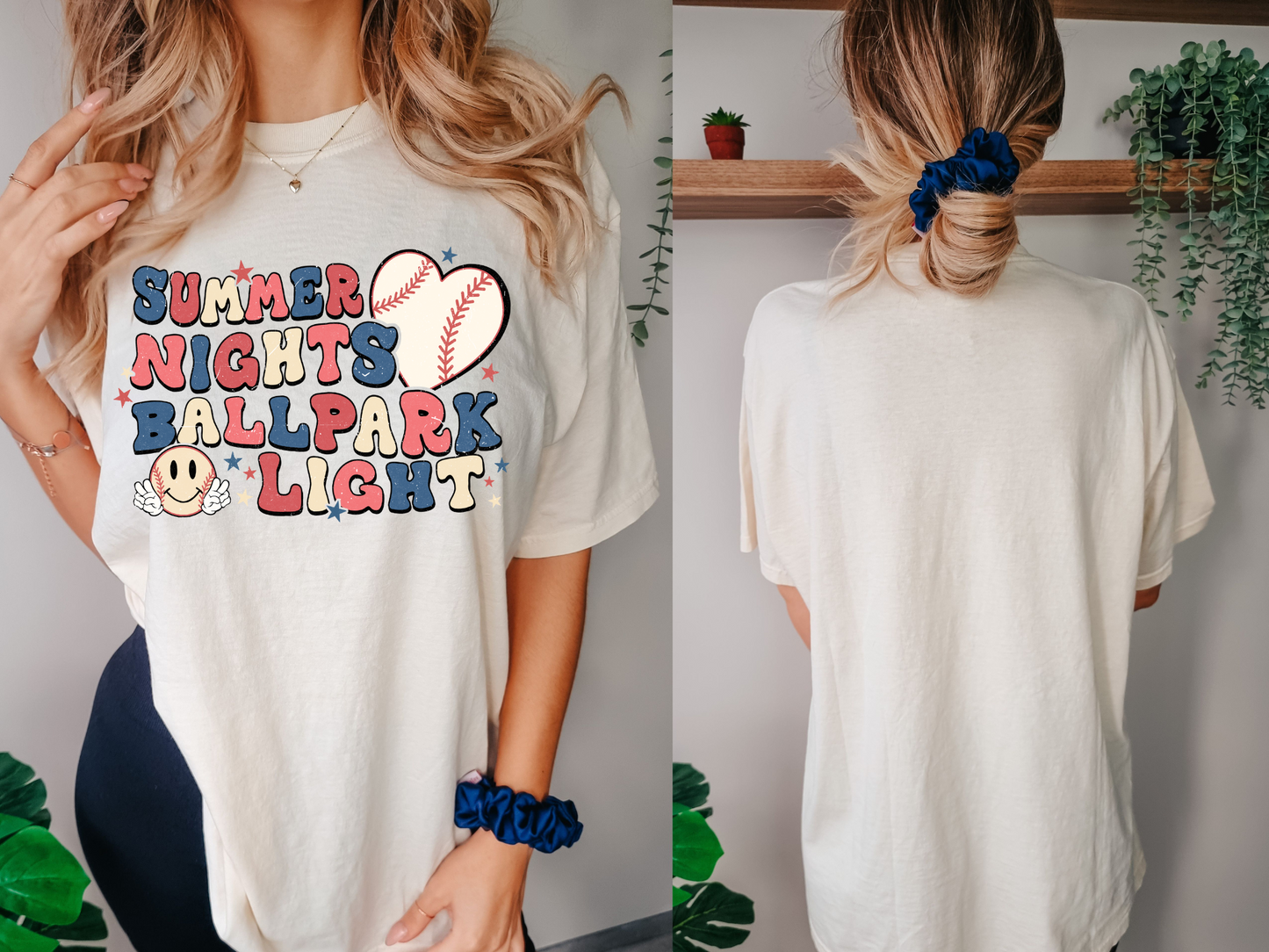 Summer nights ballpark lights, baseball heart