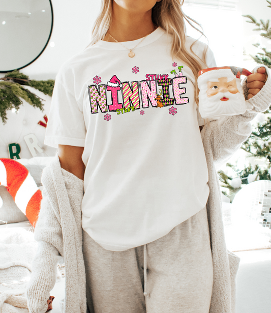 Ninnie Grinch Christmas Doodle