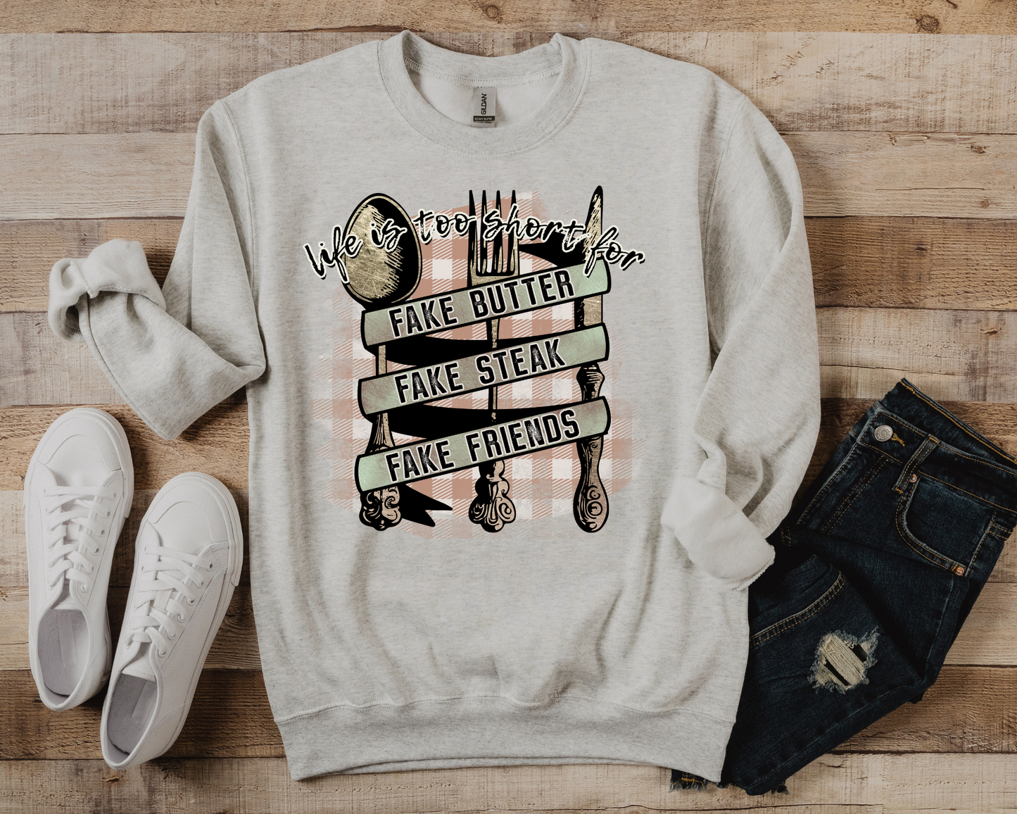 Life is to short for - checkered