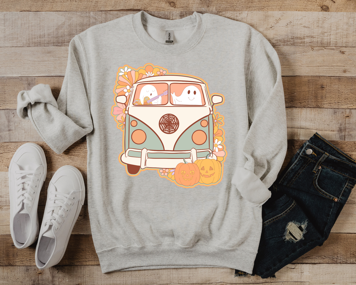 Ghosts in hippie van