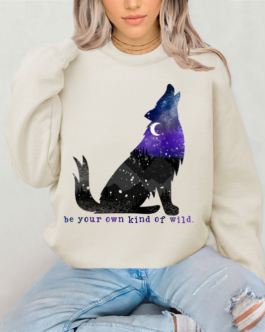 Be Your Own Kind Of Wild Wolf Night Sky