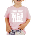 Little Miss Valentine WHITE- DTF Transfer