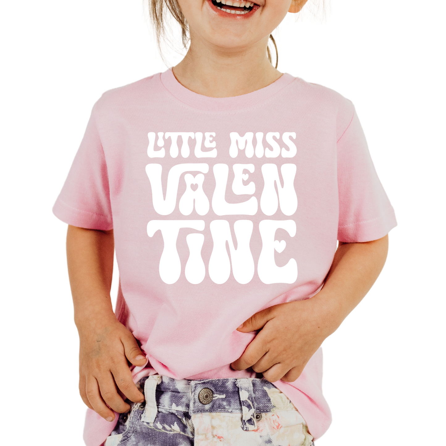 Little Miss Valentine WHITE- DTF Transfer