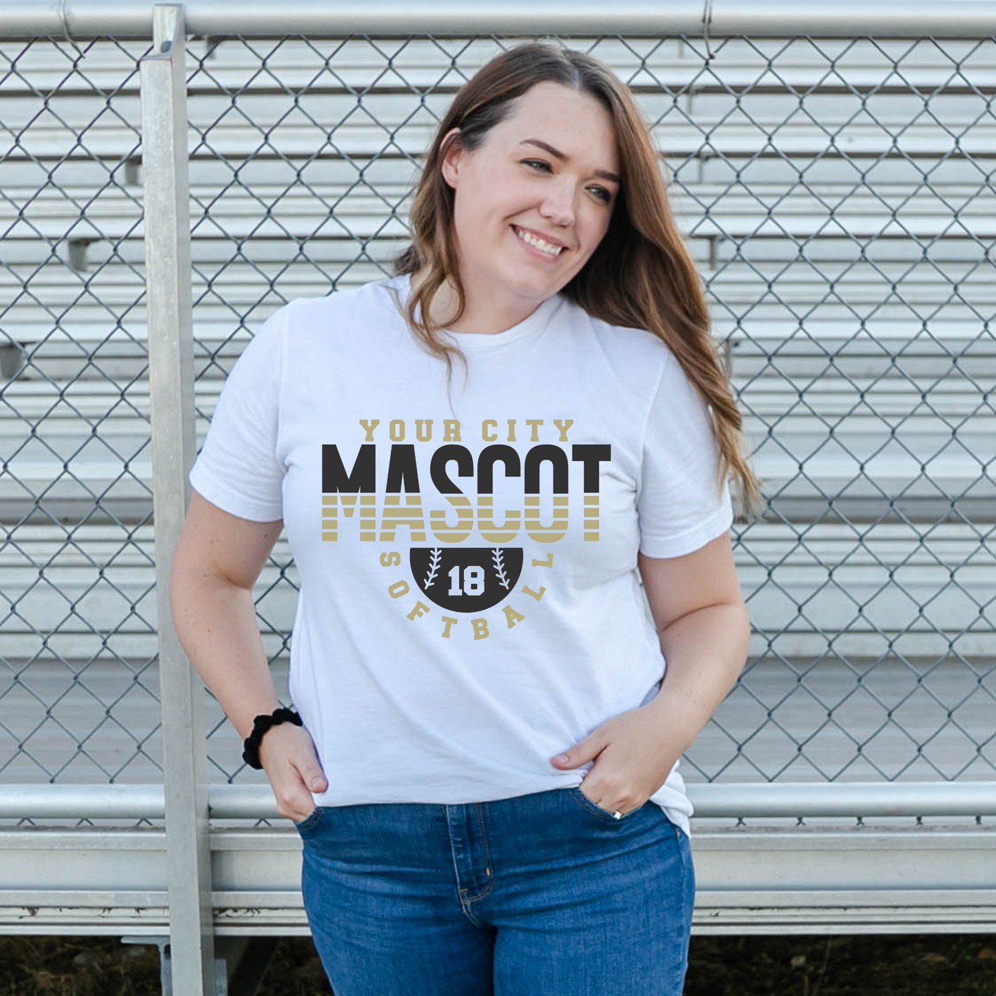 Personalized City Softball Number