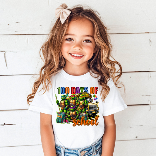 100 days of school ninja turtles