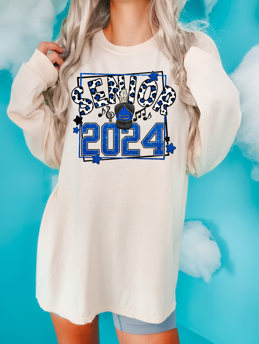 Senior 2024 - blue with band hat