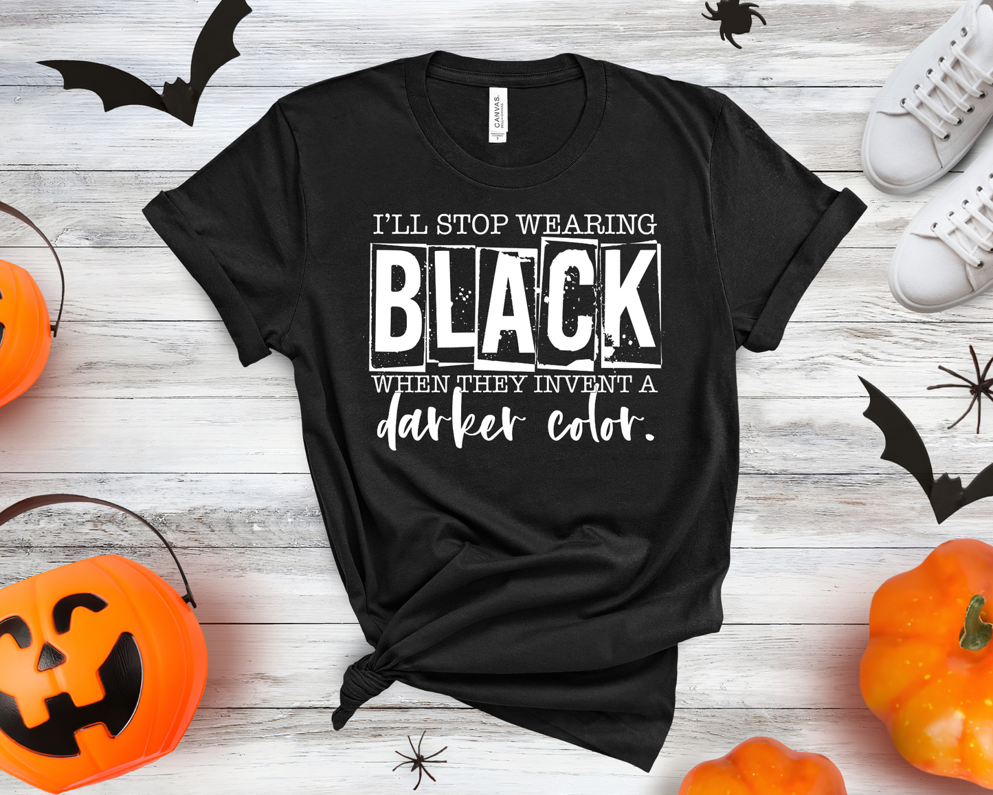 I'll stop wearing black