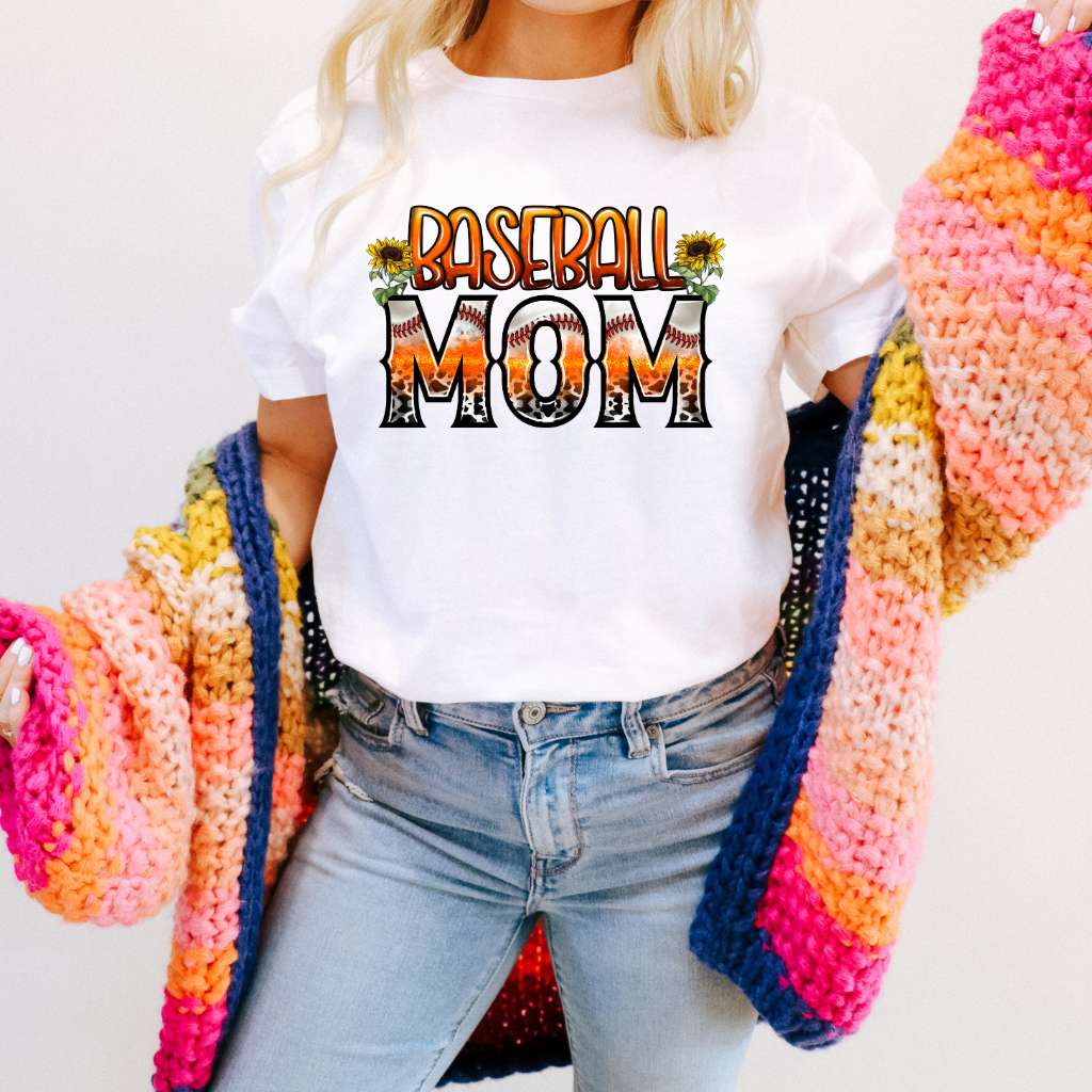 Baseball Mom Sunflowers