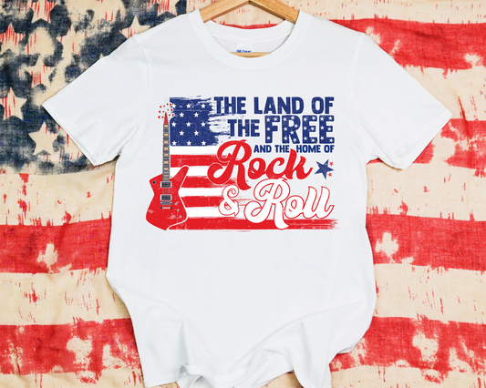 The Land Of the Free And the Home Of the Rock and Roll Flag