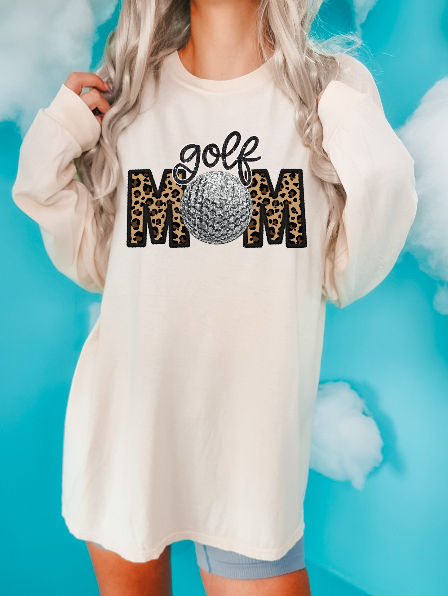Golf mom - cheetah print