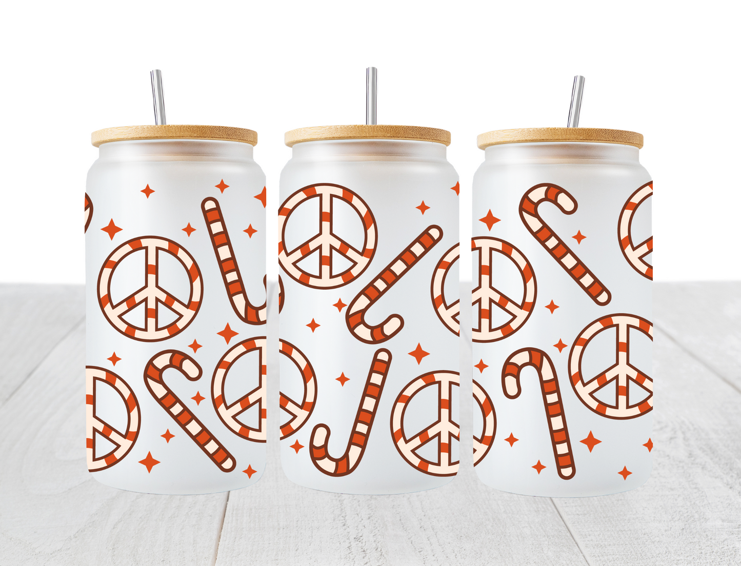 Peace Candy Canes - UV Libby Wrap