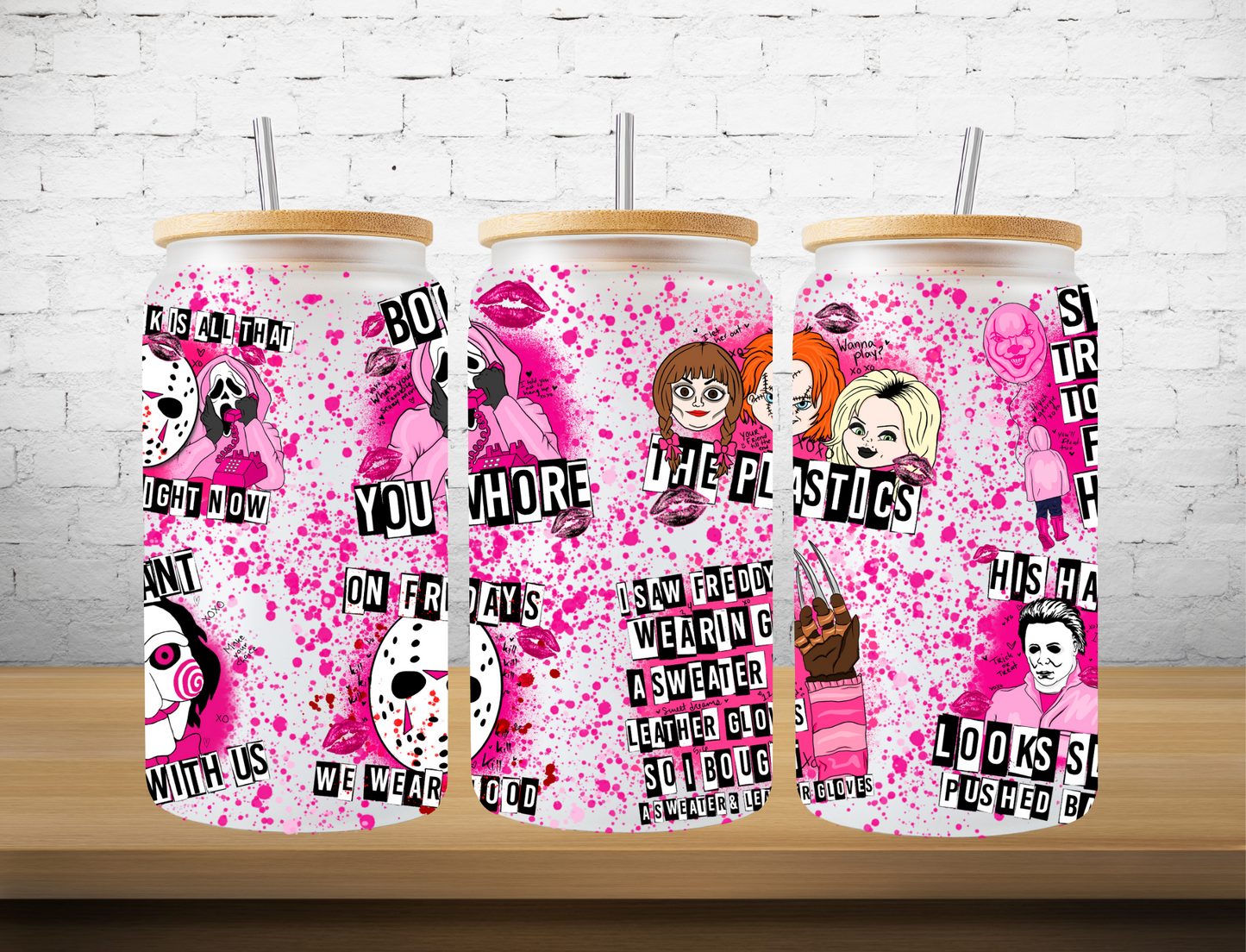 Gossiping horror characters - UV Libby Wrap