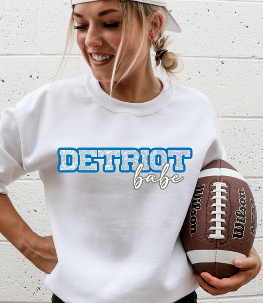 Detroit babe GLITTER - DTF Print