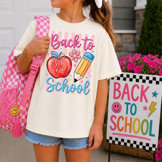 Back to School Striped Apple Pencil