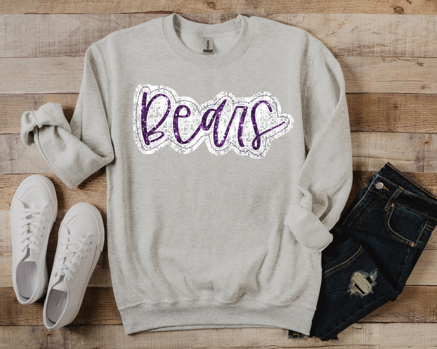Bears - purple and white