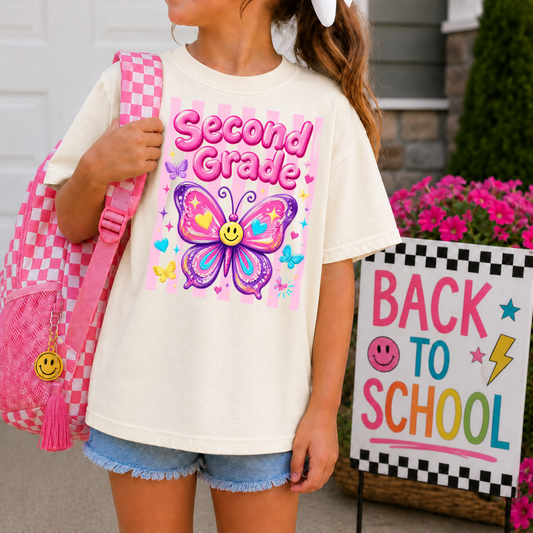 Second Grade Butterfly Stripes