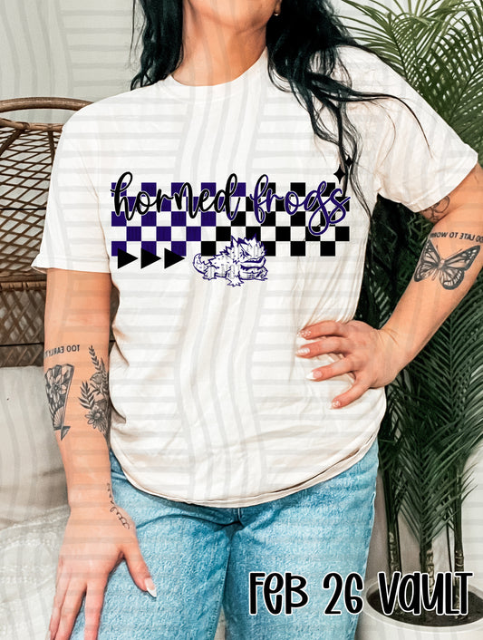 CHECKERED HORNED FROGS