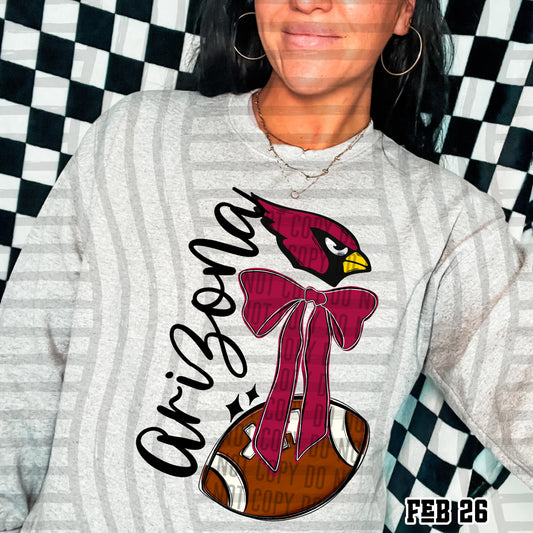 ARIZONA CARDINALS FOOTBALL BOW