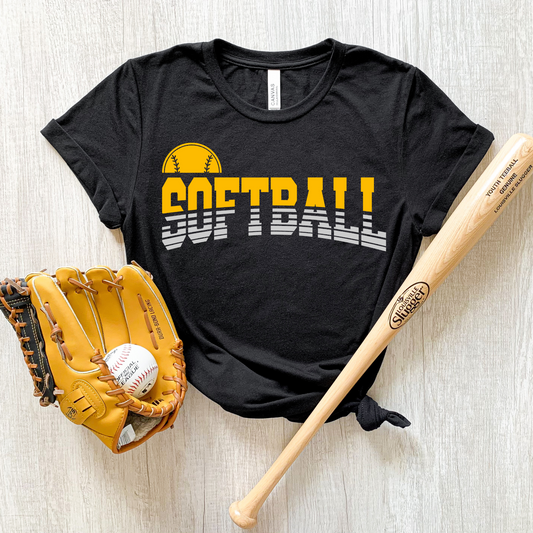 Split Softball Mascot