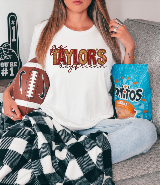 Go Taylor's boyfriend - faux sequin