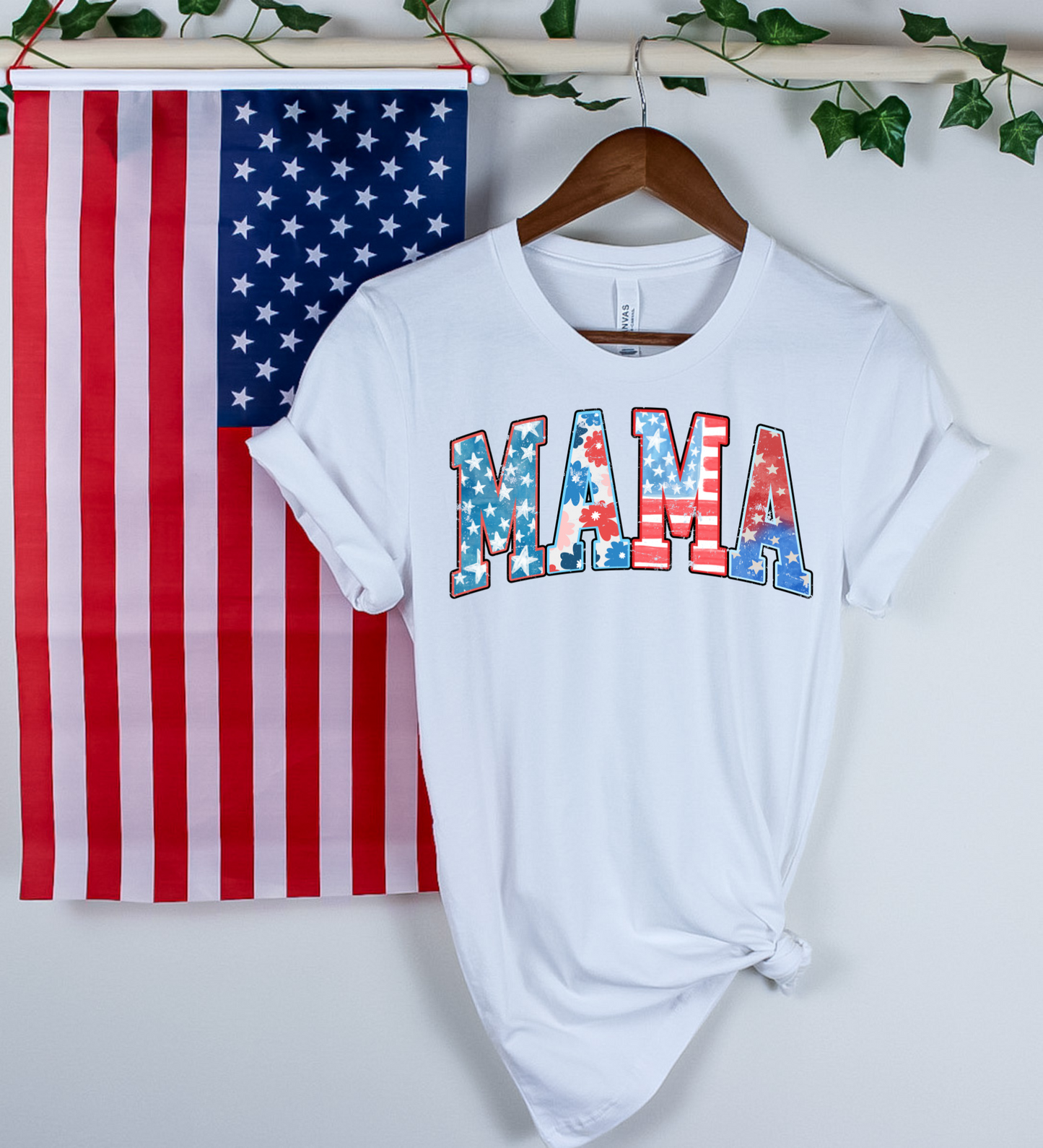 Mama Flag with Floral