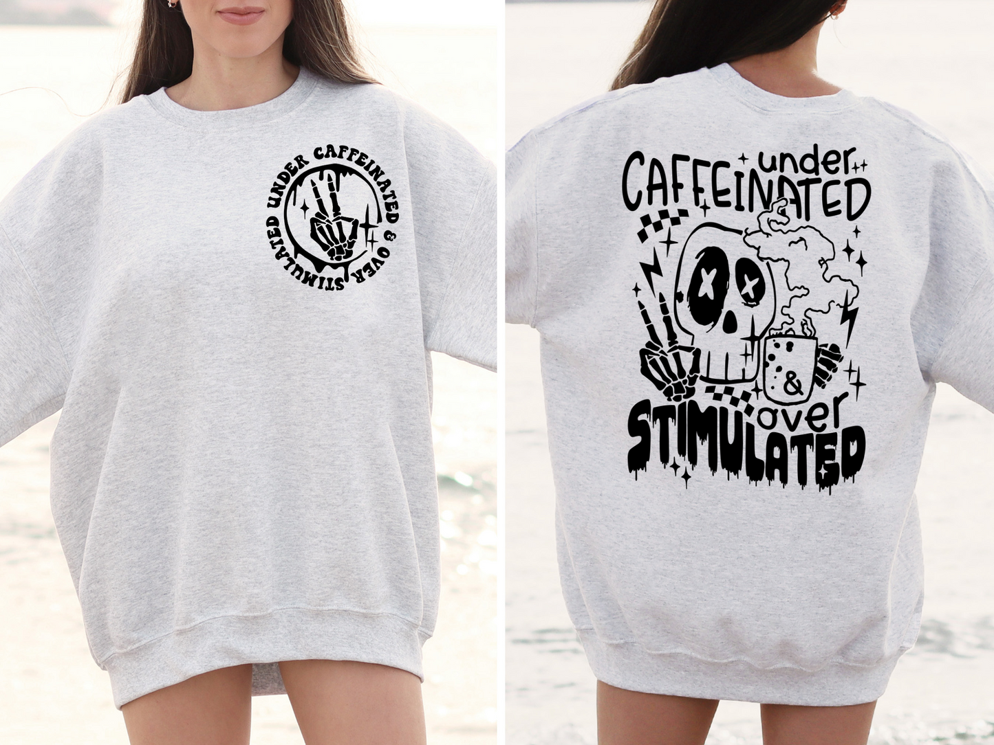 Over Stimulated - FRONT - BLACK
