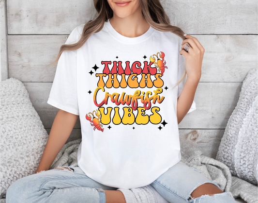 Thick Thighs Crawfish Vibes
