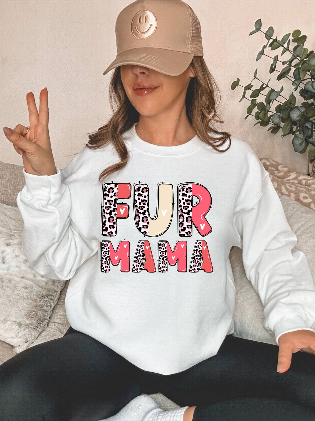 Fur Mama Leopard Heart Letters- DTF Transfer