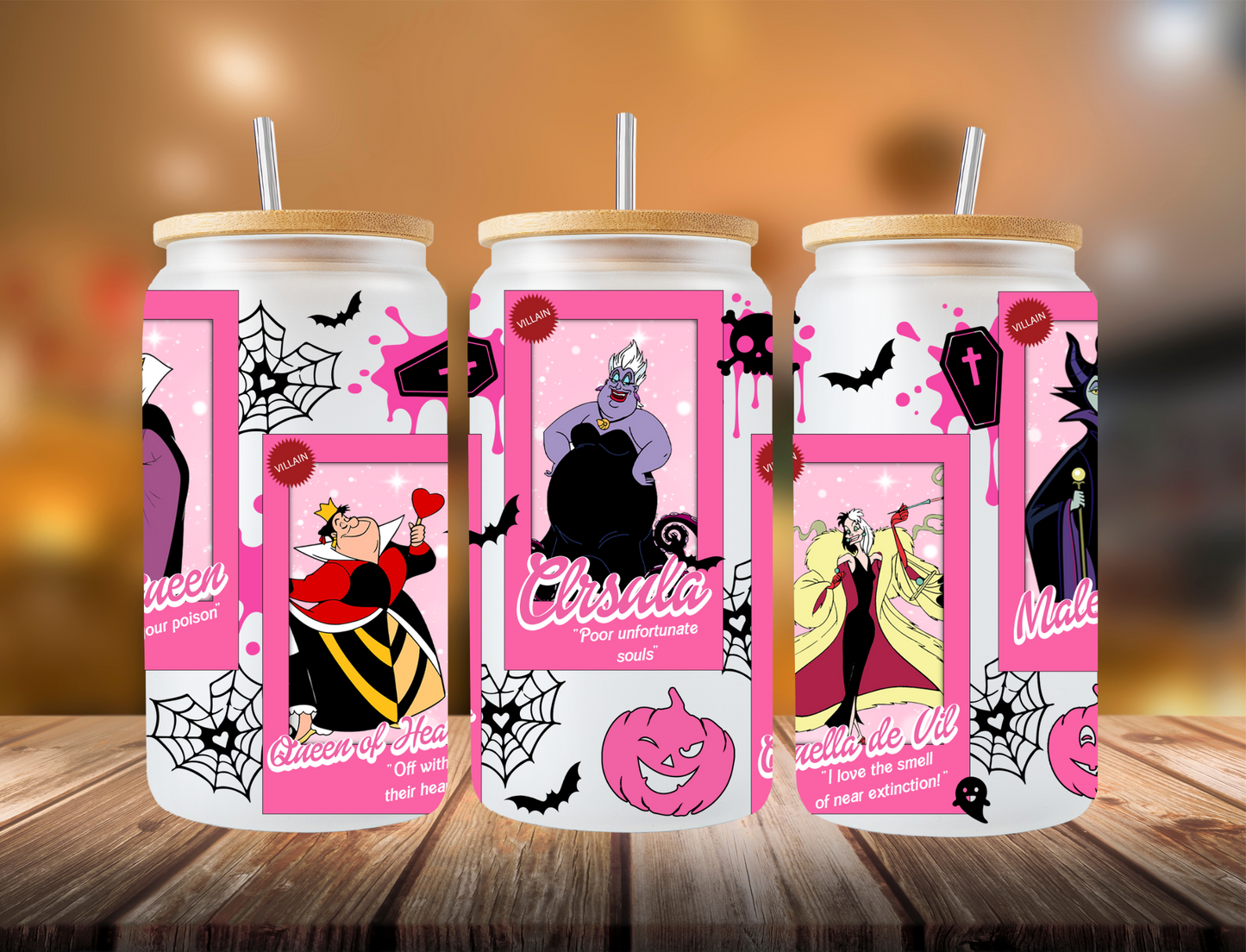 Disney villains with quotes - UV Libby Wrap