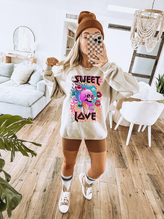 Sweet Love Skull Ice Cream - DTF Transfer