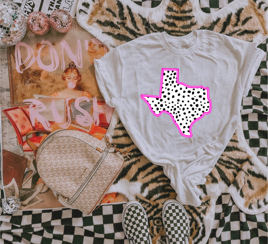Texas-Pink Outline