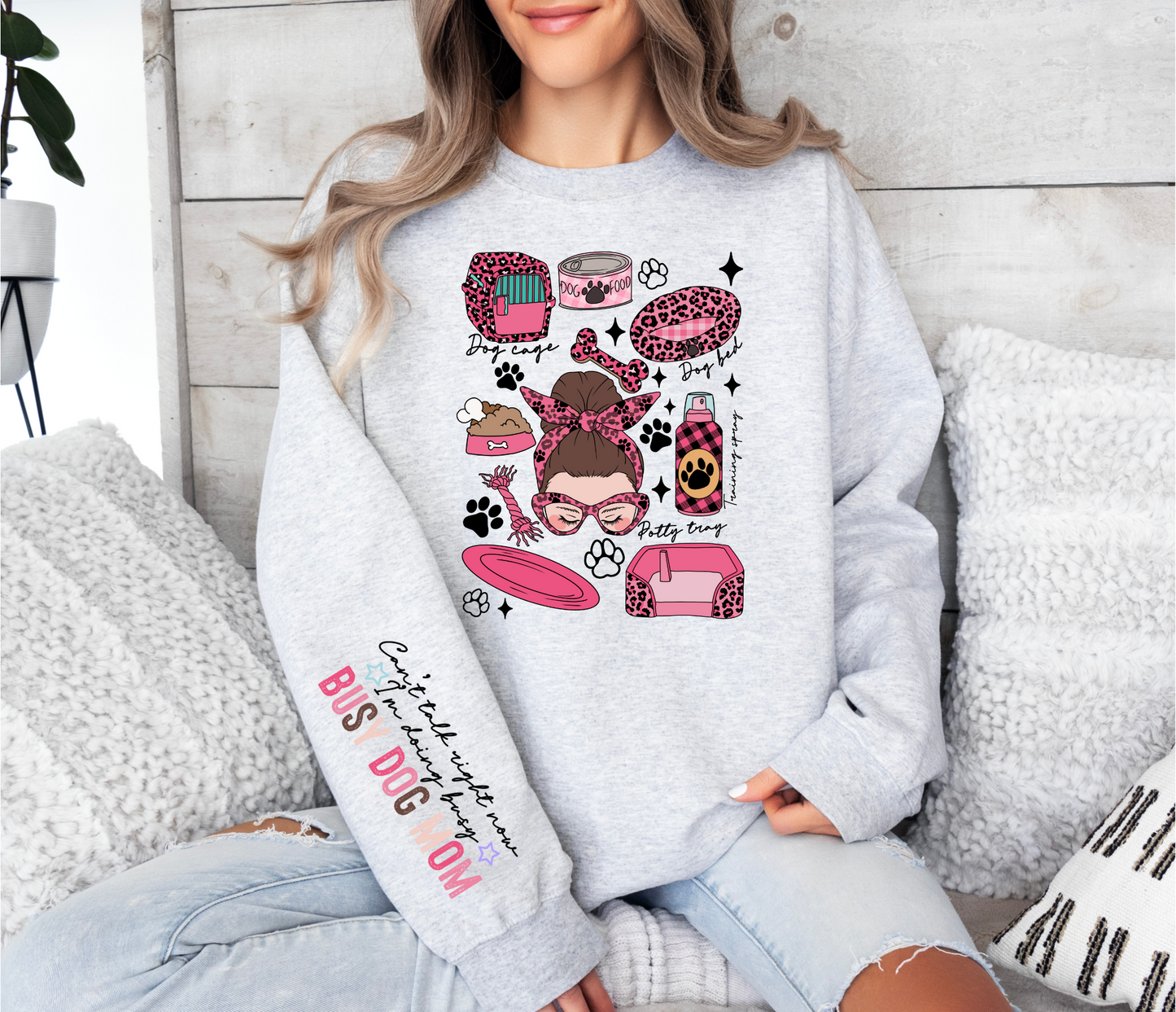 Busy Dog mom - sleeve