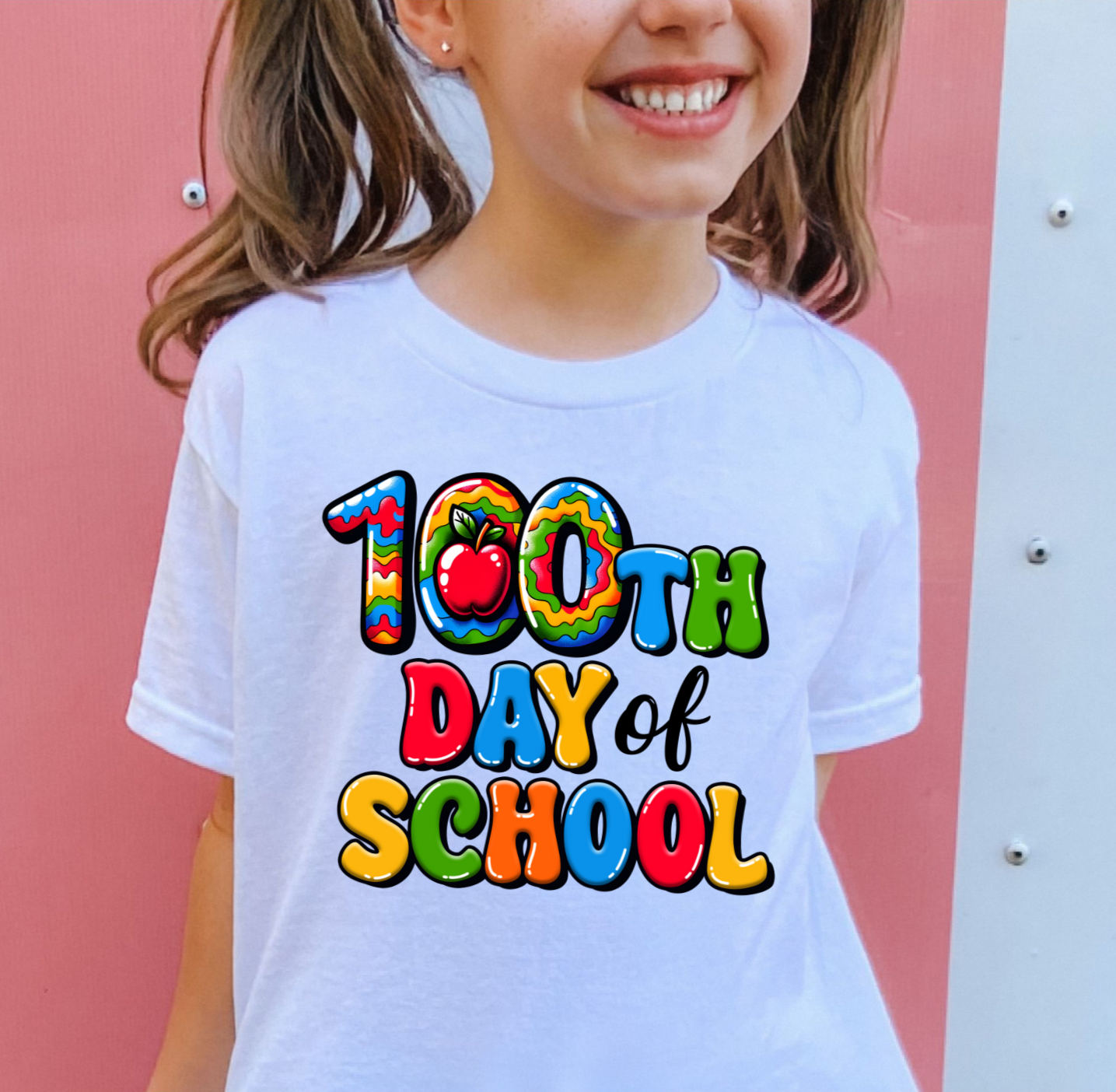 Tie Dye 100th Day of School- DTF TRANSFER
