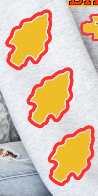 Arrowhead Sleeve (Red/Gold)