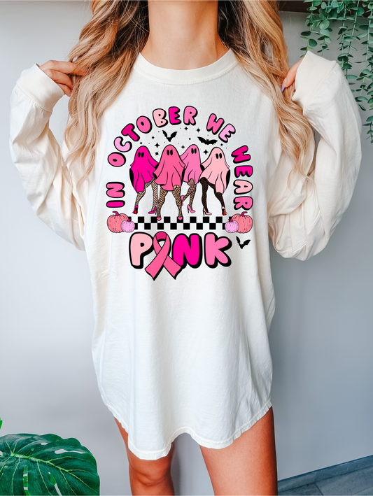 In October we wear pink