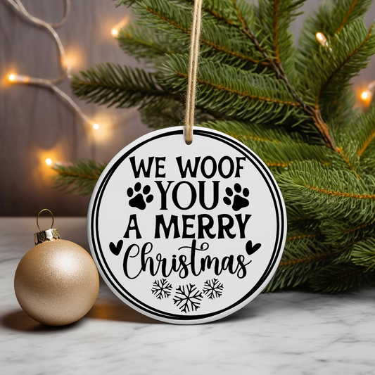 We Woof You A Merry Christmas - UV DTF