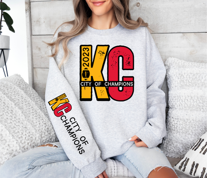 KC City Of Champions 2023 - SLEEVE (RED/GOLD)