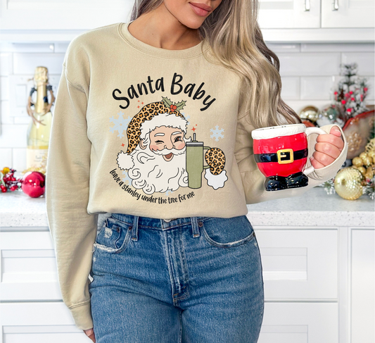 Santa Baby- cheetah print